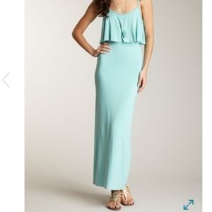 Francesca's Braided Strap Flounce top maxi dress